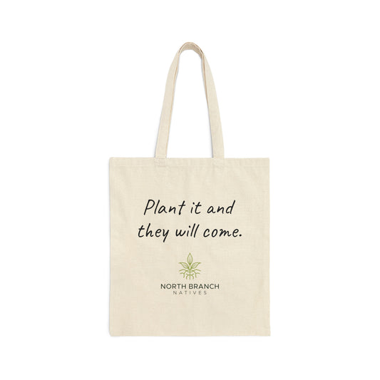 Cotton Canvas Tote Bag for Native gardeners